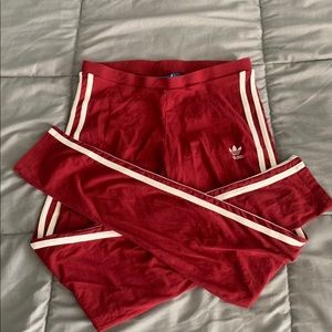 Red adidas leggings new